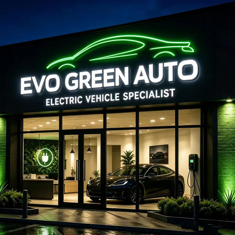 Auto Repair Shop Logo Design - لافتة حروف مضيئة LED مخصصة للاستخدام