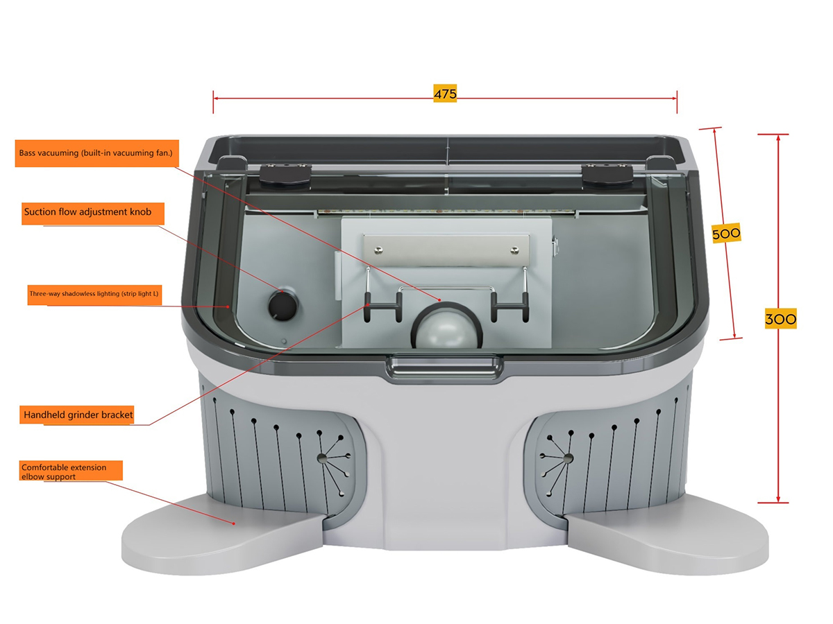 مجمع الغبار مكنسة كهربائية تلم - مراجعة Sandblaster Cabinet وسعره