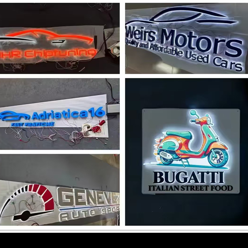لافتة حروف مضيئة LED مخصصة للا - مراجعة Auto Repair Shop Logo Design وسعره