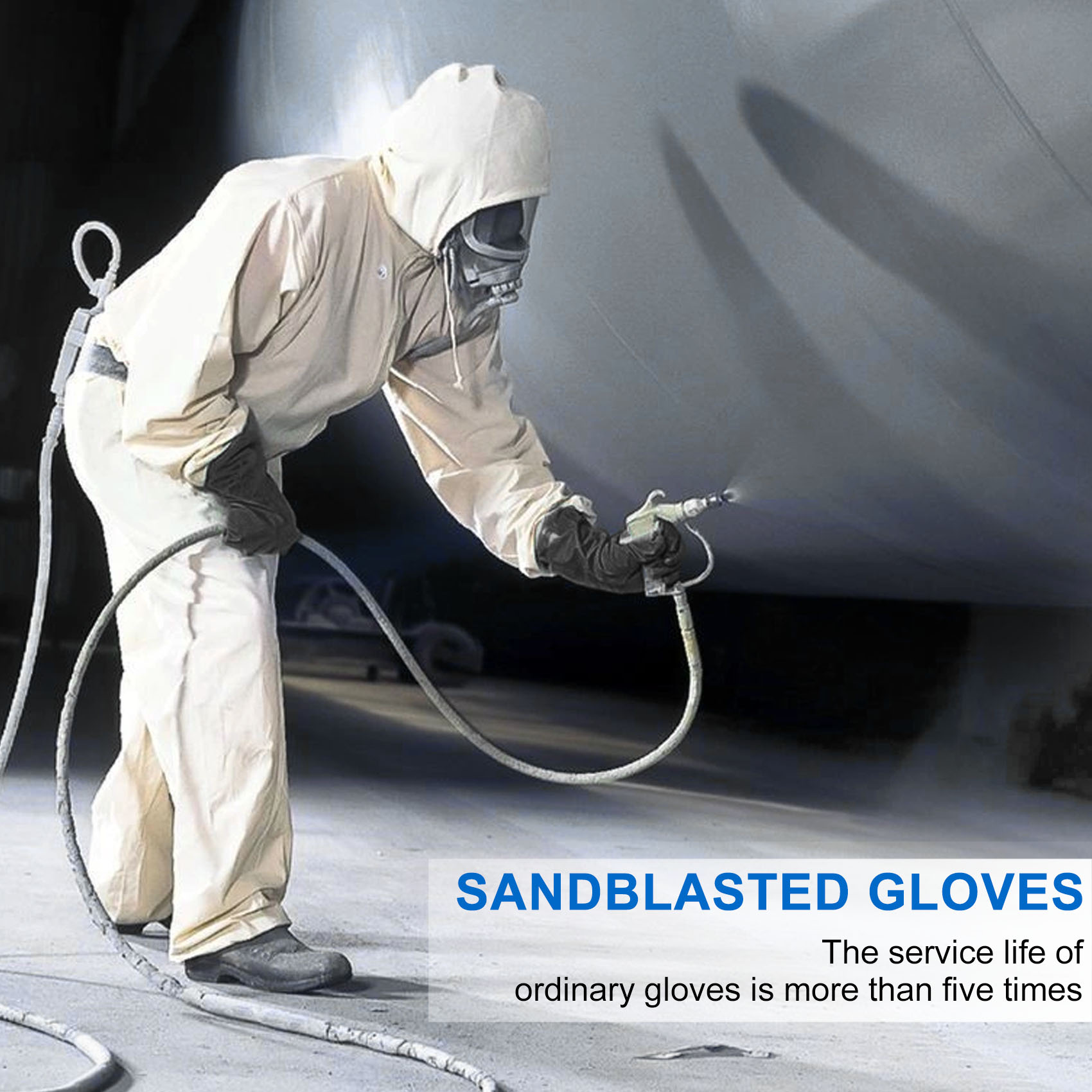قفازات تفجير الرمل A68P لقفازا - مراجعة Sandblaster Cabinet وسعره