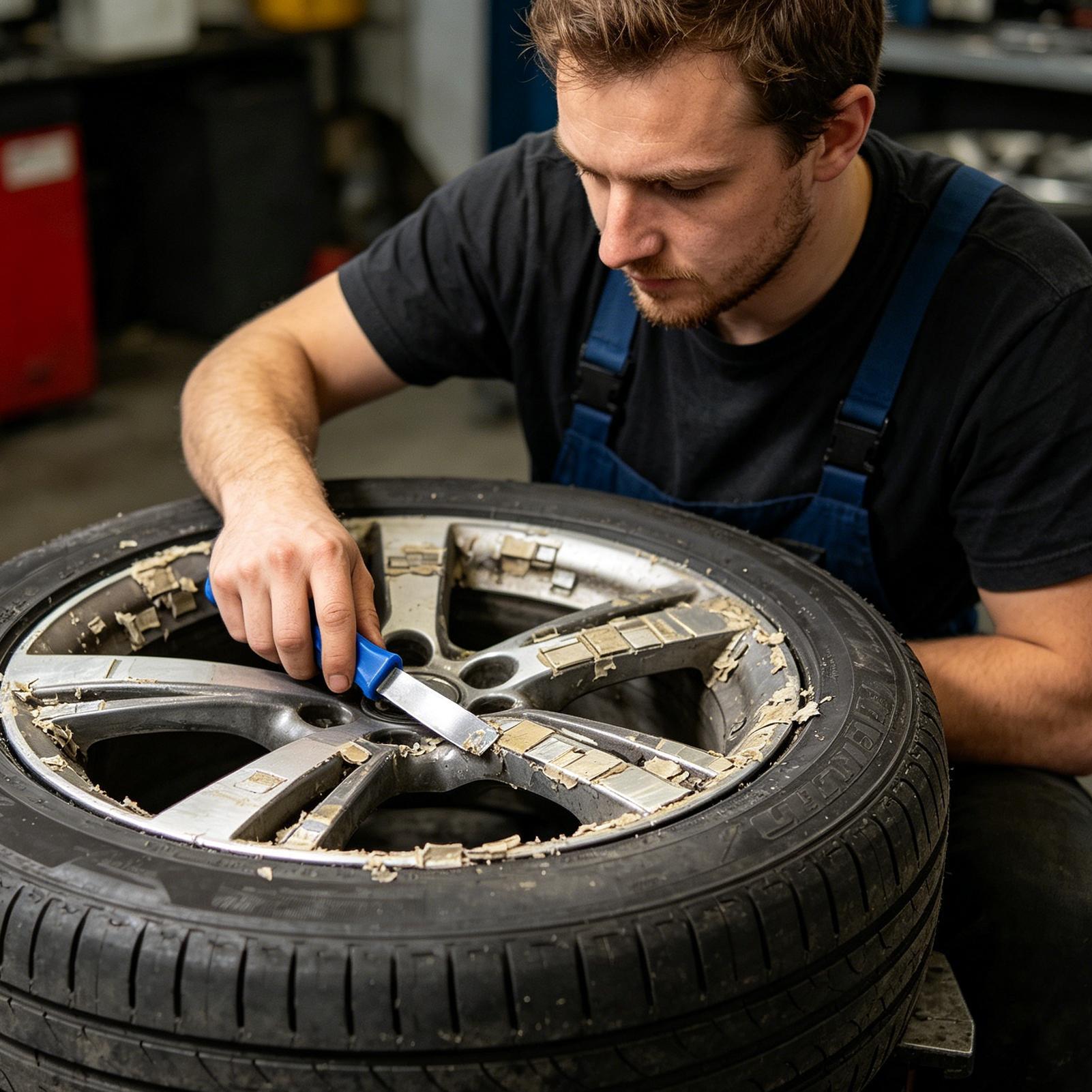 أداة معدنية لإزالة أوزان إطارا - مراجعة Tire Balance Machine وسعره