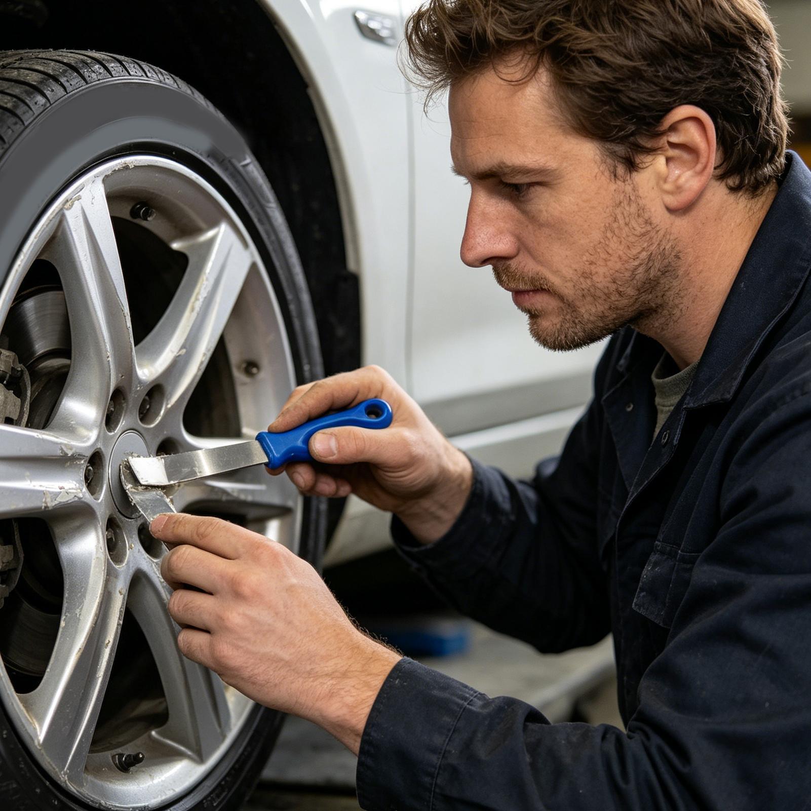 أداة معدنية لإزالة أوزان إطارا - مراجعة Tire Balance Machine وسعره